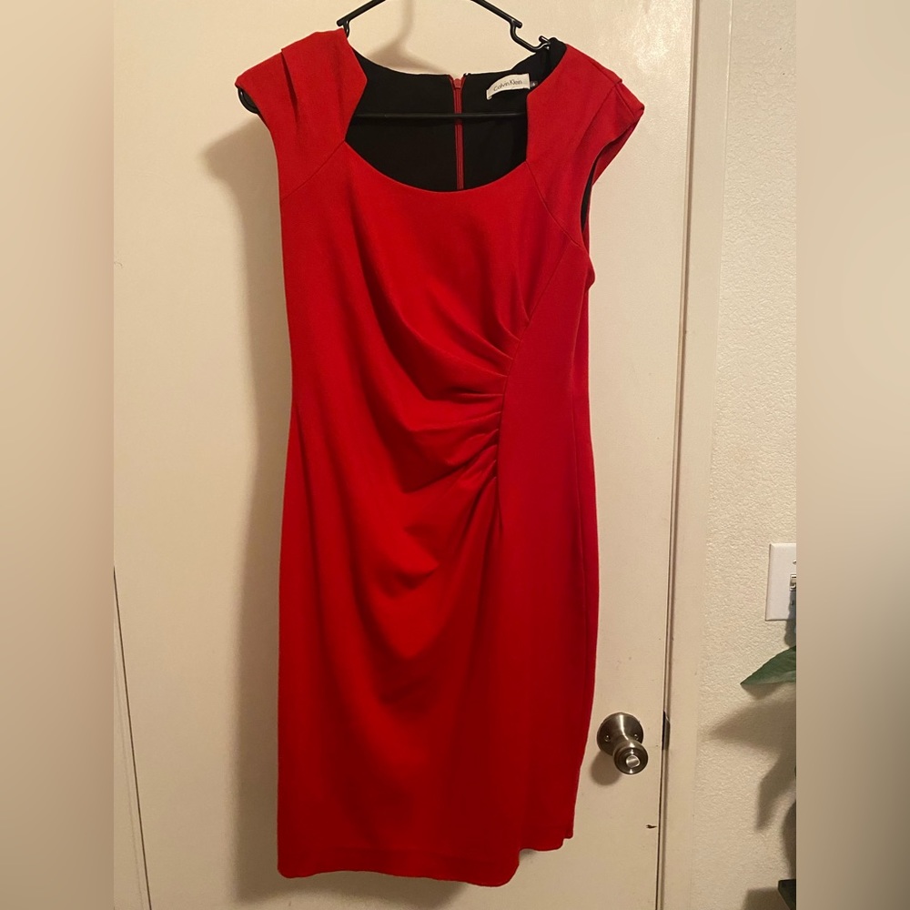 Red Calvin Klein Dress